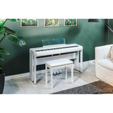 Yamaha P-525 88-Note GrandTouch-S Wooden Key Portable Digital Piano, White