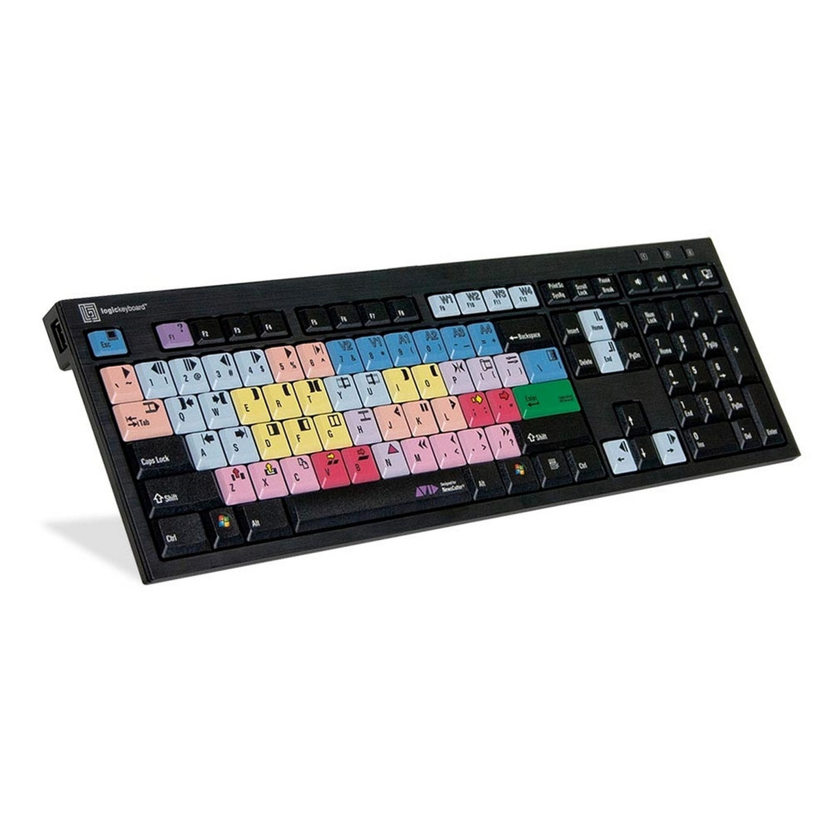 Logickeyboard AVID NewsCutter PC Nero Line Keyboard, US