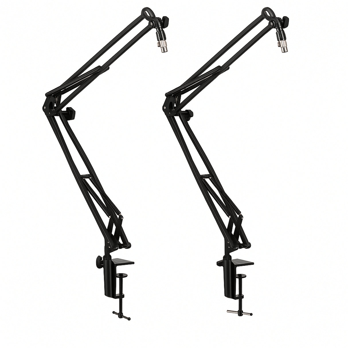 Gator Frameworks GFWMICBCBM1000 Desk‑Mounted Broadcast/Podcast Boom Mic Stands (2‑Pack)