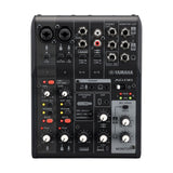 Yamaha AG06MK2 6-Channel Live Streaming USB Audio Interface Mixer, Black