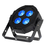 Eliminator Lighting Mega Hex L Par 4 x 20-Watt 6-In-1 RGBLA + UV LED Par Fixture