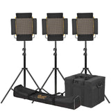 Ikan OYB10-3PT-KIT Onyx 1 x 1 Bi-Color 3-Point LED Light Kit