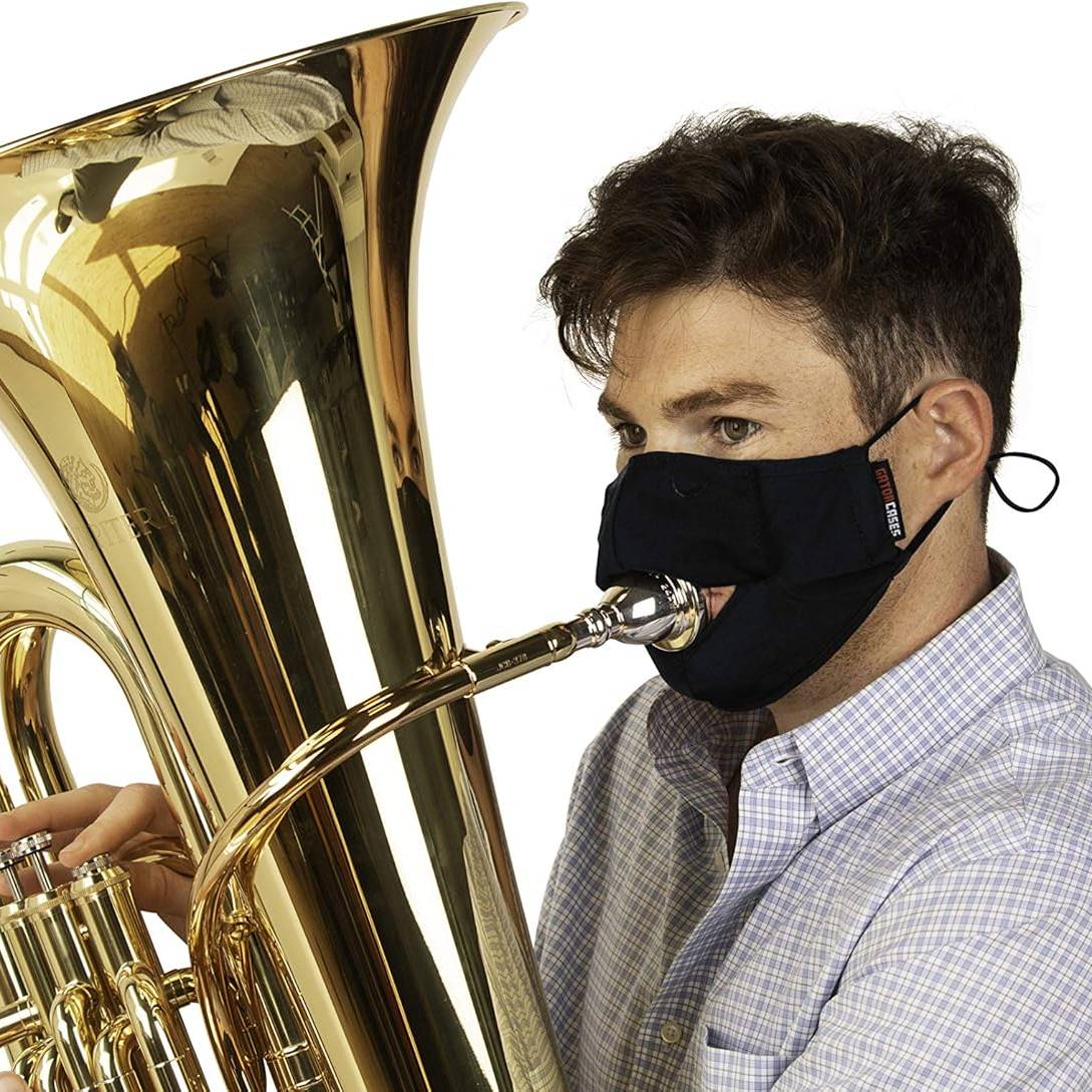 Gator GBOM-LARGEBK Large-Size Wind Instrument Double-Layer Face Mask