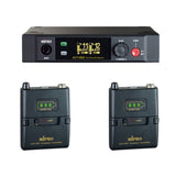 MIPRO ACT-5802/ACT-58T2 ISM 5 GHz 1/2U Dual Channel Digital Receiver with 2 Bodypack Transmitters