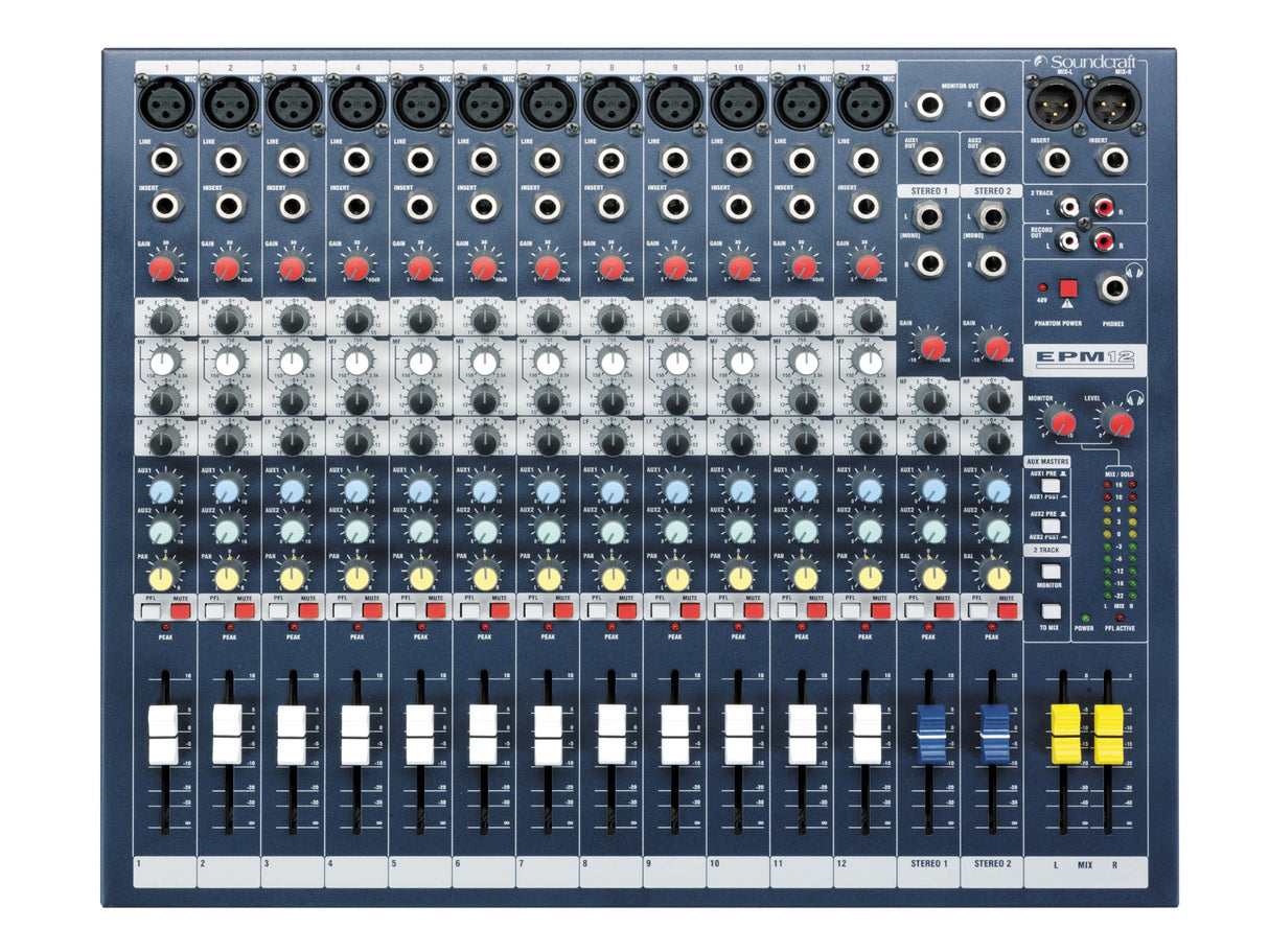 Soundcraft EPM12 14 Channel High-Performance Analog Mixers