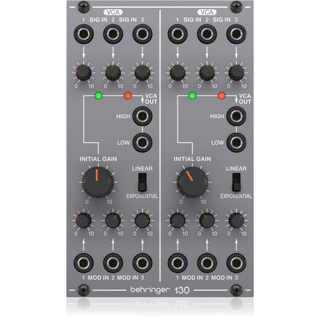 Behringer 130 DUAL VCA Legendary Analog Dual VCA Module for Eurorack