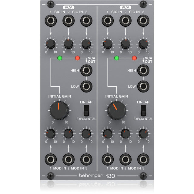 Behringer 130 DUAL VCA Legendary Analog Dual VCA Module for Eurorack