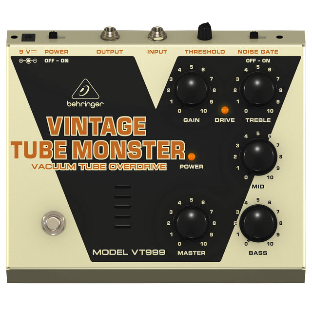 Behringer VINTAGE TUBE MONSTER VT999 Classic Vacuum Tube Overdrive...