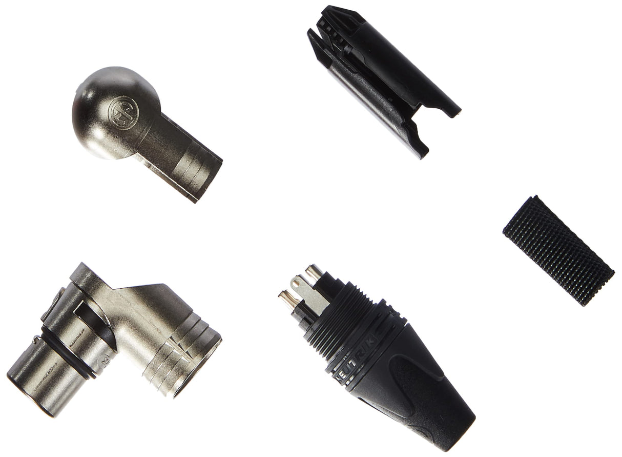 Neutrik NC3FRX Right Angle Female XLR Cable Connector 3 Pole Silver