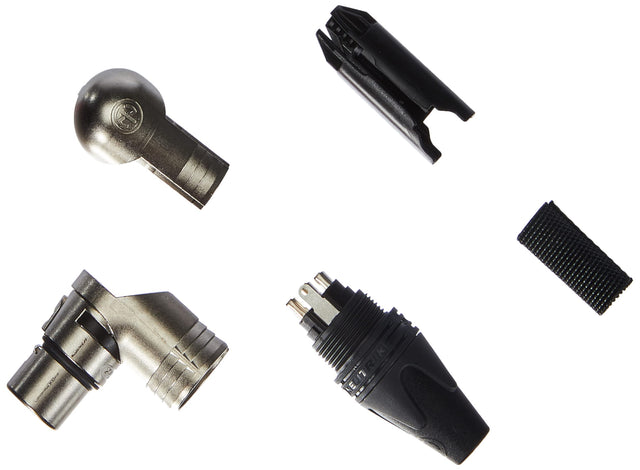 Neutrik NC3FRX Right Angle Female XLR Cable Connector 3 Pole Silver
