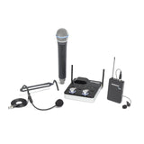 Samson Concert 288m Dual Channel All-In-One System with Q8 LM7 and HS5 D Band 542 - 566 MHz