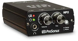 PreSonus HP2 Pan Control Knob 1/8 Inch Phone Output Battery Powered Stereo Mono Personal Belt Clip On Headphone