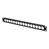 My Custom Shop 16X-1 16-Port Unloaded D-Series XLR Rack Panel 1RU