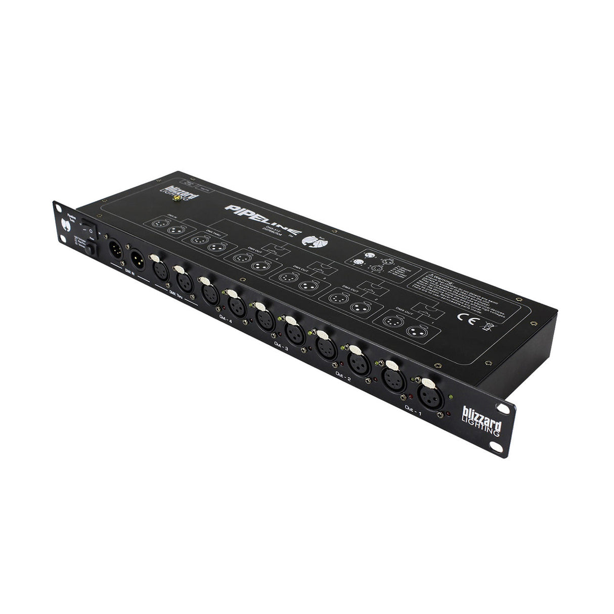 Blizzard Lighting Pipeline Twin 19 Inch Rack Mountable DMX Splitter