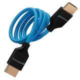 Kondor Blue 2-Foot 4K HDMI 2.0 Braided Cable Blue