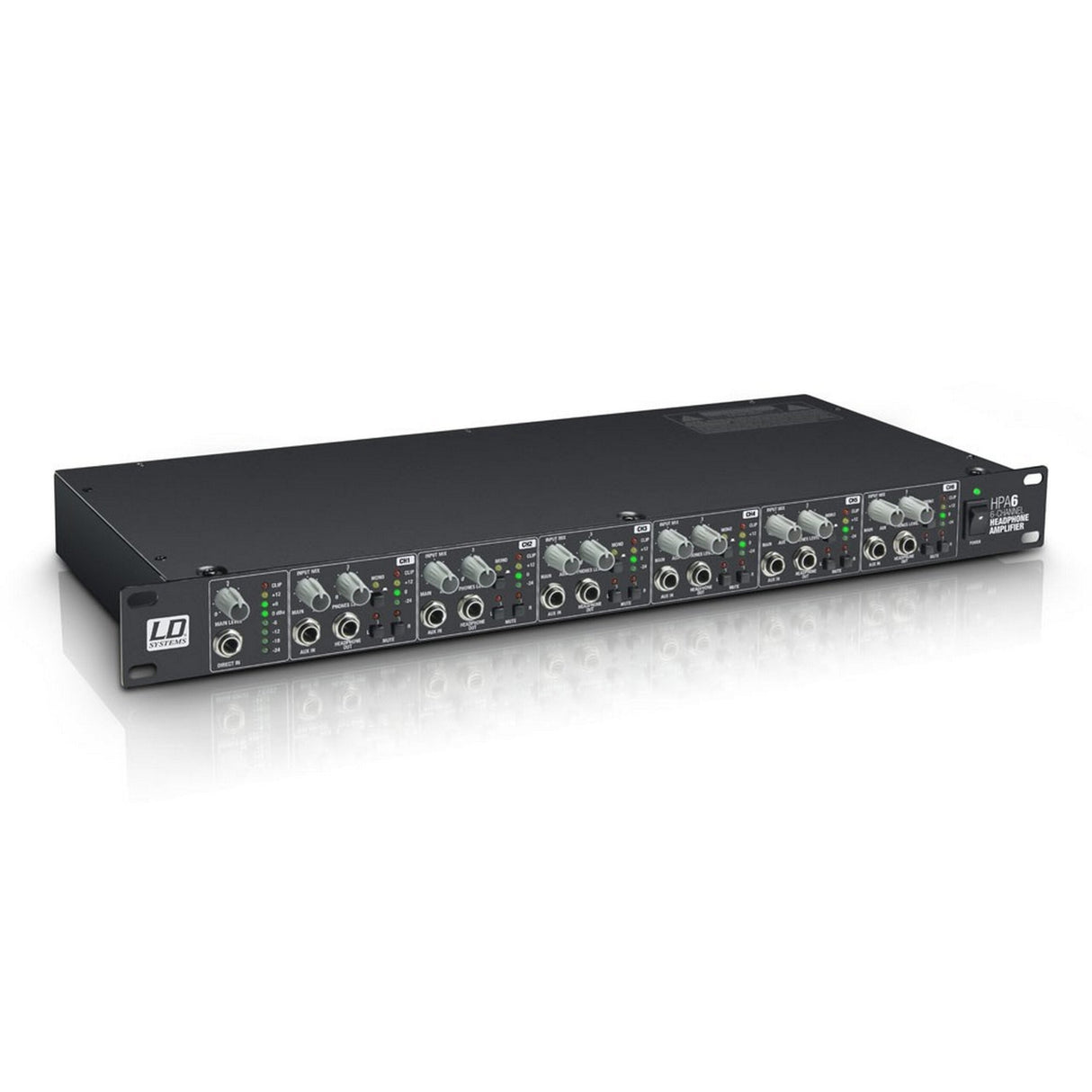 LD Systems HPA 6 Headphone Amplifier, 6-Channel