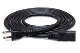 Hosa PWC-178 8 Feet IEC C9 to NEMA 1-15P Power Cord Cable