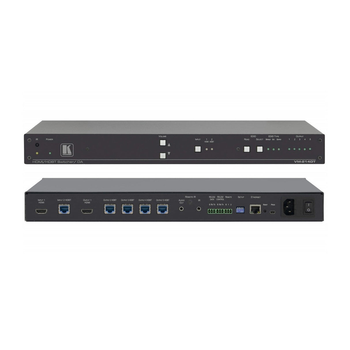 Kramer VM-214DT 2x1:4 4K UHD HDMI HDBaseT Distribution Amplifier