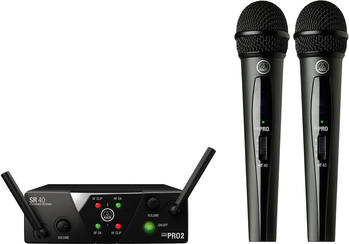 AKG WMS40 Mini Dual Band Vocal Wireless System, US25AB