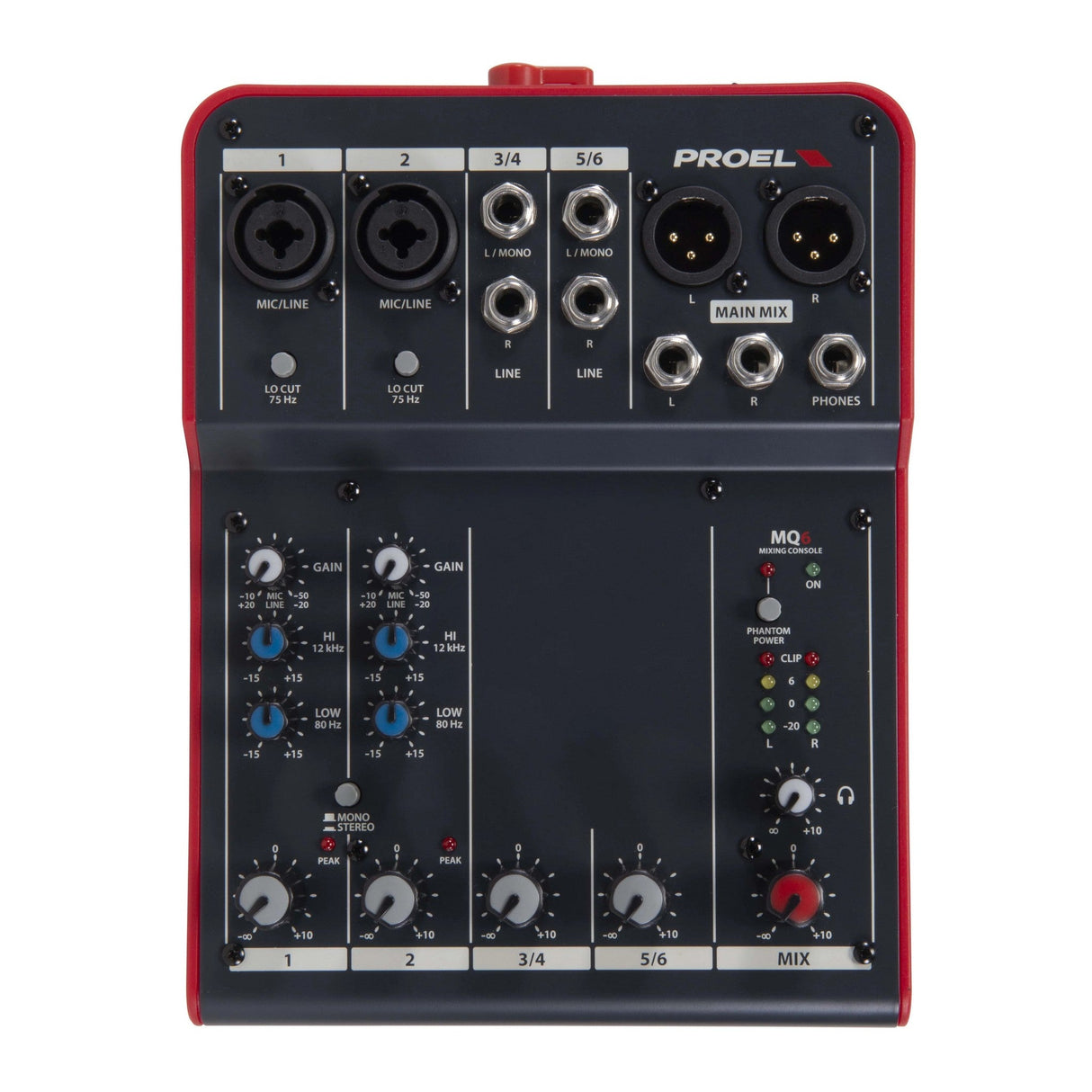 PROEL MQ6 Compact 6-Channel Mixer