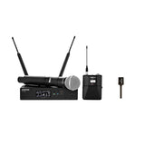 Shure QLXD124/93B Wireless Bodypack and Handheld Vocal Combo System with WL93-6 - G50: 470 - 534 MHz