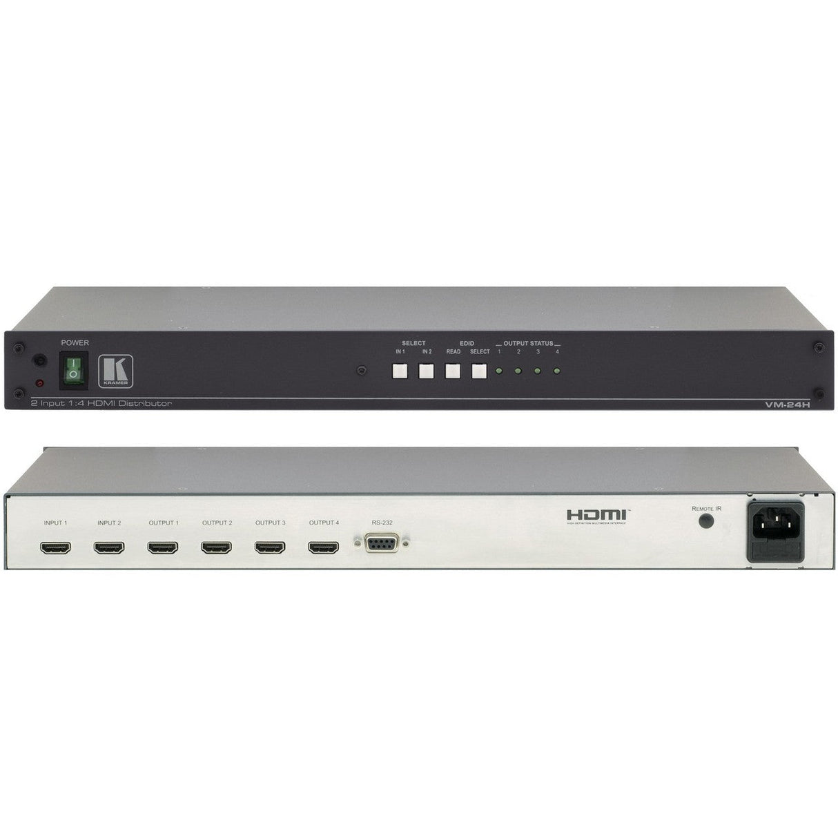 Kramer VM-24H 2x1:4 HDMI Distribution Amplifier