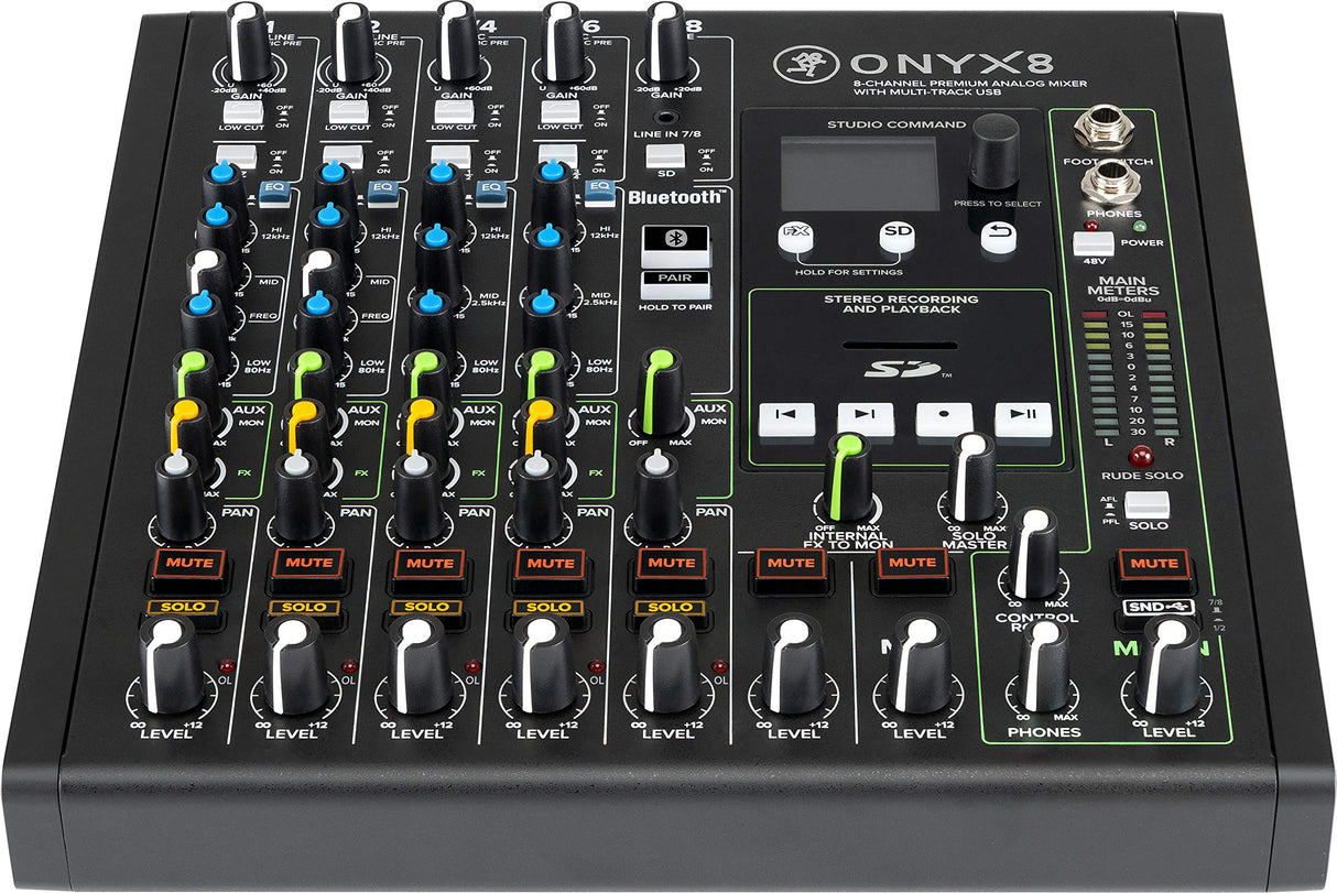 Mackie Onyx8 8-Channel Analog Mixer with Multi-Track USB