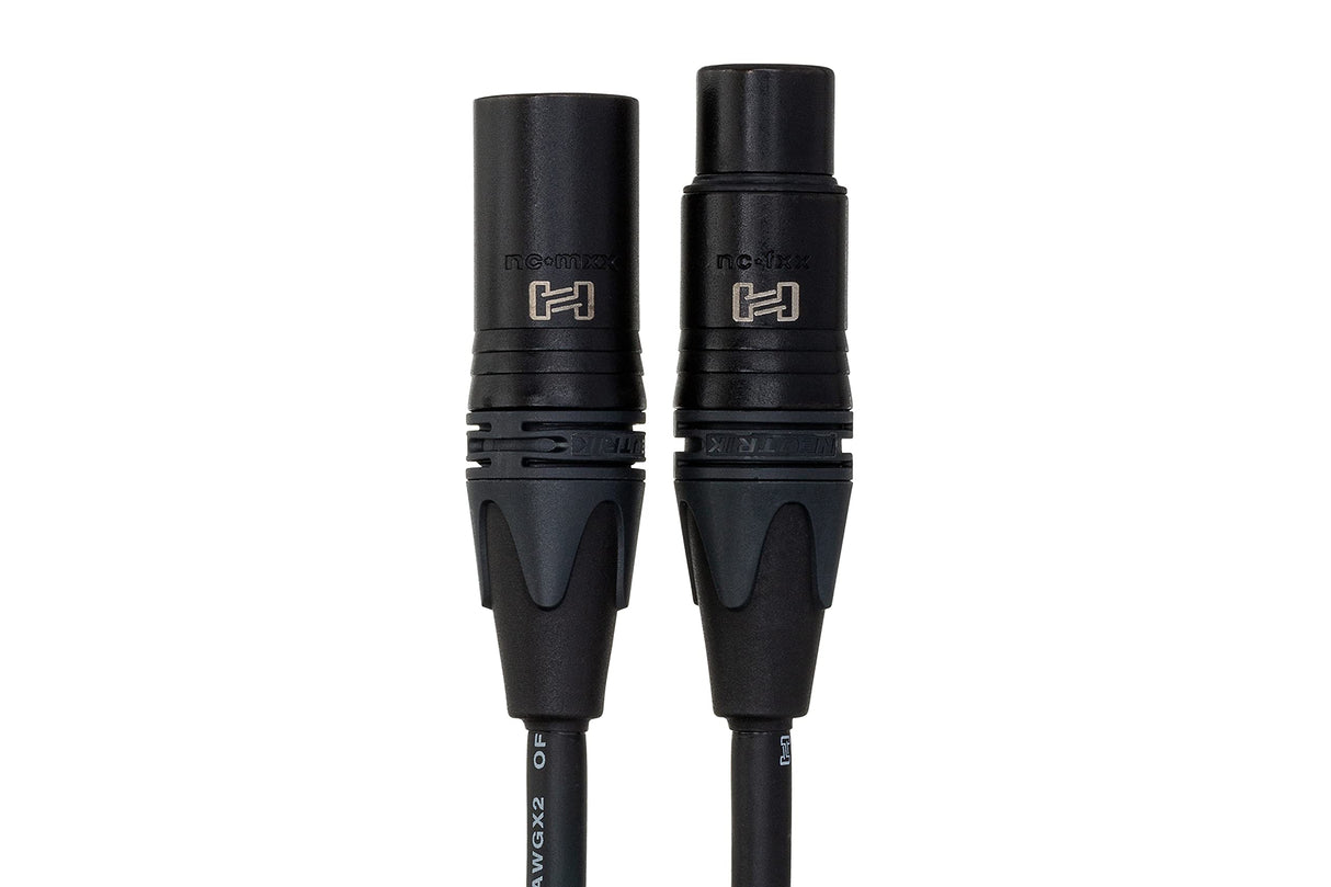 Hosa CMK-025AU Neutrik XLR3F to XLR3M Edge Microphone Cable, 25 Feet