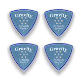 Gravity Picks GSSS2PM-4pk Stealth Series Picks Polished Standard Size 2.0mm Blue 4-Pack - accessories
