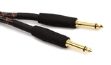 Roland RIC-G3 36 Inch Low Capacitance Woven Straight 1/4 Inch Jack Gold Plated Instrument Cable