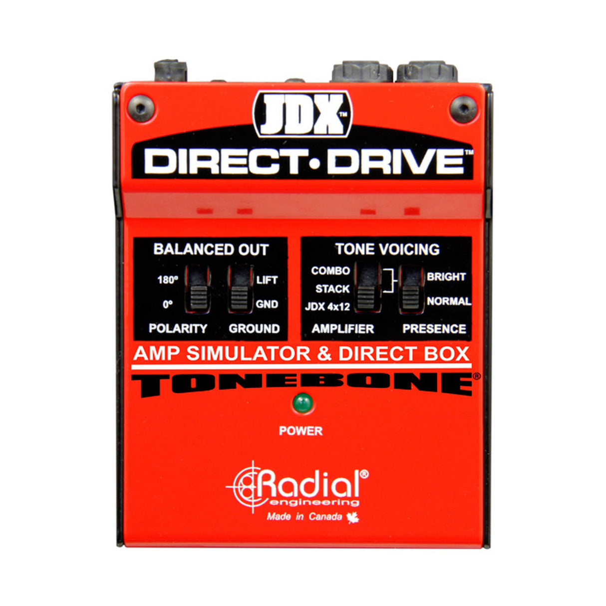 Radial JDX DIRECT DRIVE Guitar Effects Pedal Stompbox Simulator and DI Box