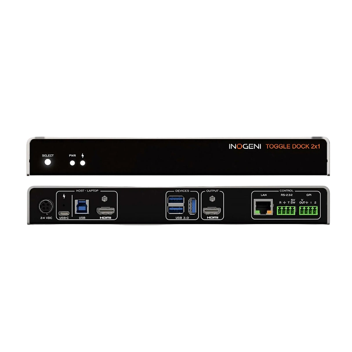Inogeni TOGGLE DOCK 2x1 4K60 BYOM Switcher Dock Station
