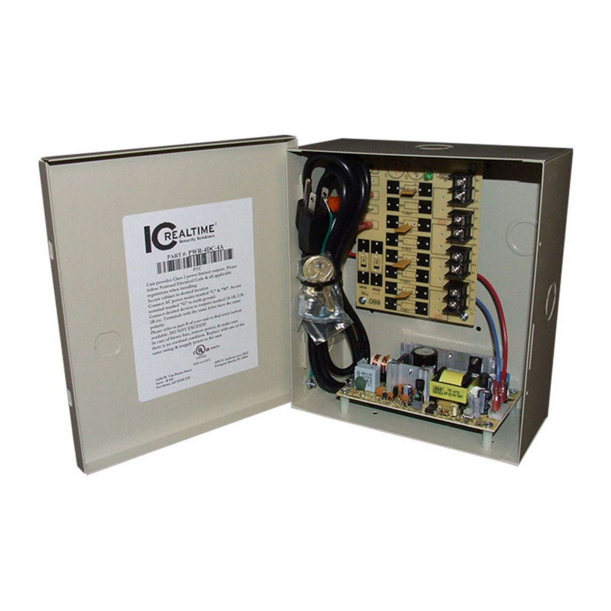 IC Realtime PWR-4DC-4A 4-Channel 12VDC Power Distribution Box