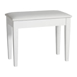 Roland PB-450WH Fixed Height Music Storage Piano Bench Satin White