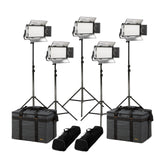 Ikan RW5-5PT-KIT Rayden Half x 1 Daylight 5600K 5-Point Panel LED Light Kit