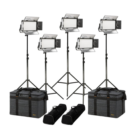 Ikan RW5-5PT-KIT Rayden Half x 1 Daylight 5600K 5-Point Panel LED Light Kit