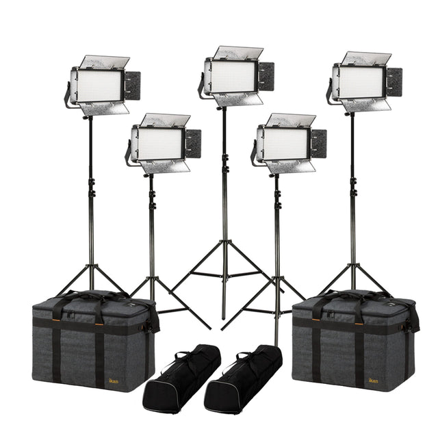 Ikan RW5-5PT-KIT Rayden Half x 1 Daylight 5600K 5-Point Panel LED Light Kit