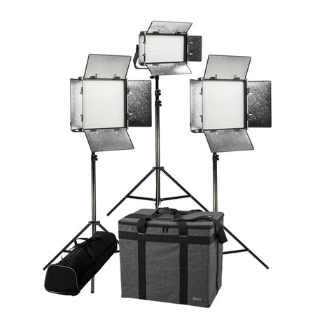 Ikan RB-2F1H Rayden Bi-Color 3-Point LED Light Kit with 2 RB10 1 RB5