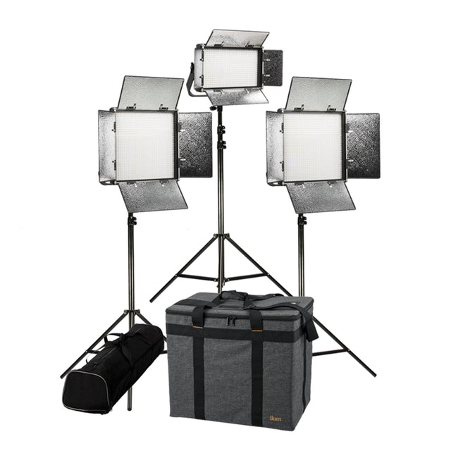 Ikan RB-2F1H Rayden Bi-Color 3-Point LED Light Kit with 2 RB10 1 RB5