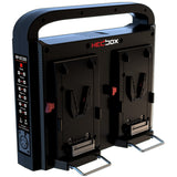 HEDBOX RP-DC200V Simultaneous Digital Quad Battery Charger for V-lock Battery