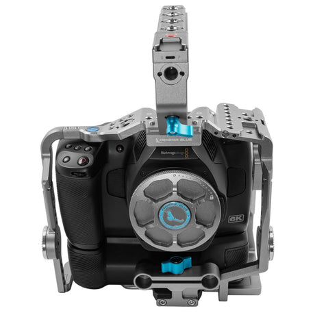 Kondor Blue BMPCC 6K Pro Battery Grip Cage with Top Handle Space Gray