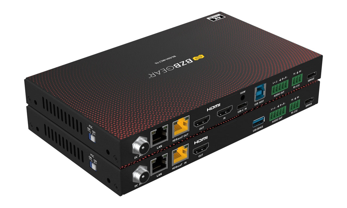 BZBGEAR BG-EXH-4KC7 4K HDMI USB-C KVM HDBaseT 3.0 Extender Switcher