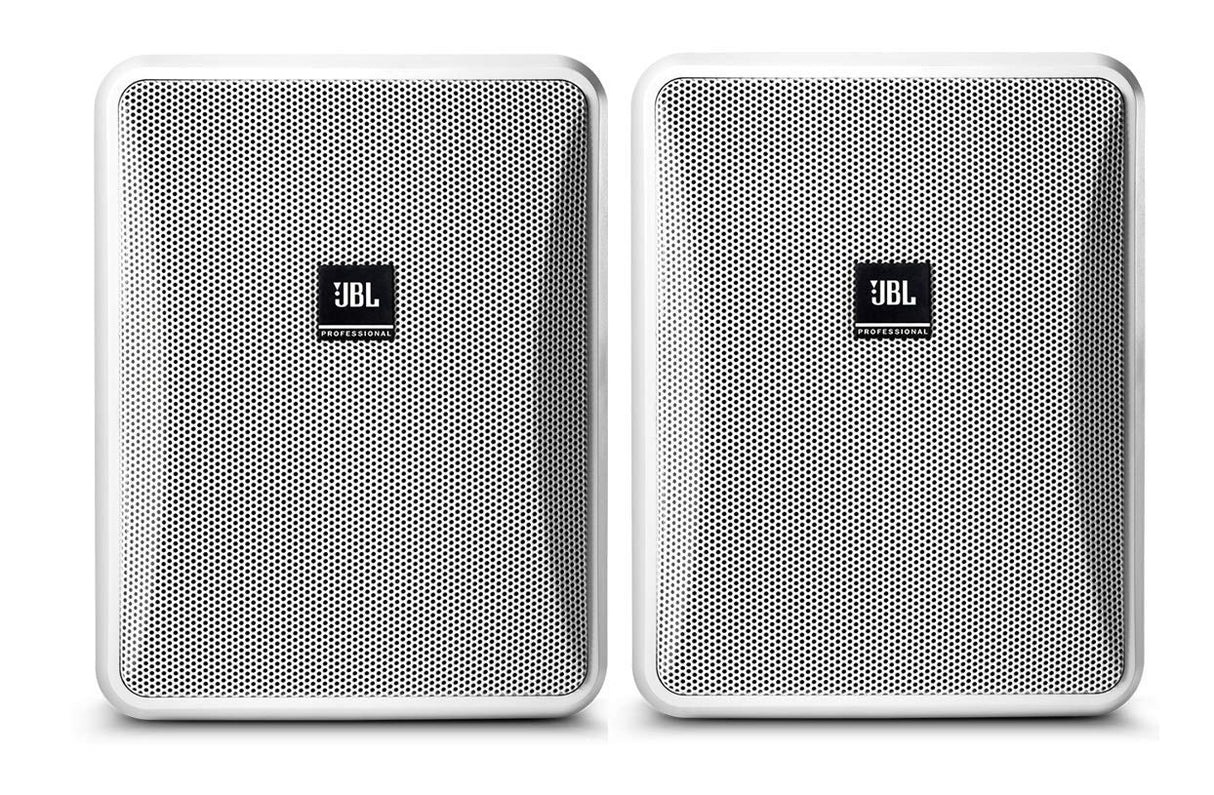 JBL Control 25-1-WH 5.25inch Two Way Vented Loudspeaker White Pair