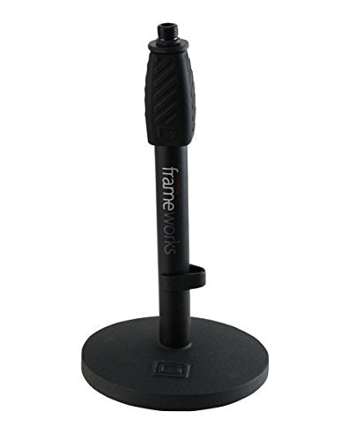 Gator GFW-MIC-0601 Desktop Microphone Stand with Round Base and Twist Clutch