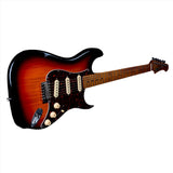 JET Guitars JS 300 SB SSS Basswood Body Electric Guitar with Roasted Maple Neck/Fretboard - guitar