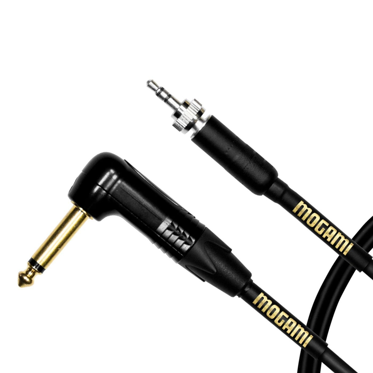 Mogami Gold Beltpack 3.5mm Male to 1/4-Inch Right-Angled Male Cable for Sennheiser, 24-Inch