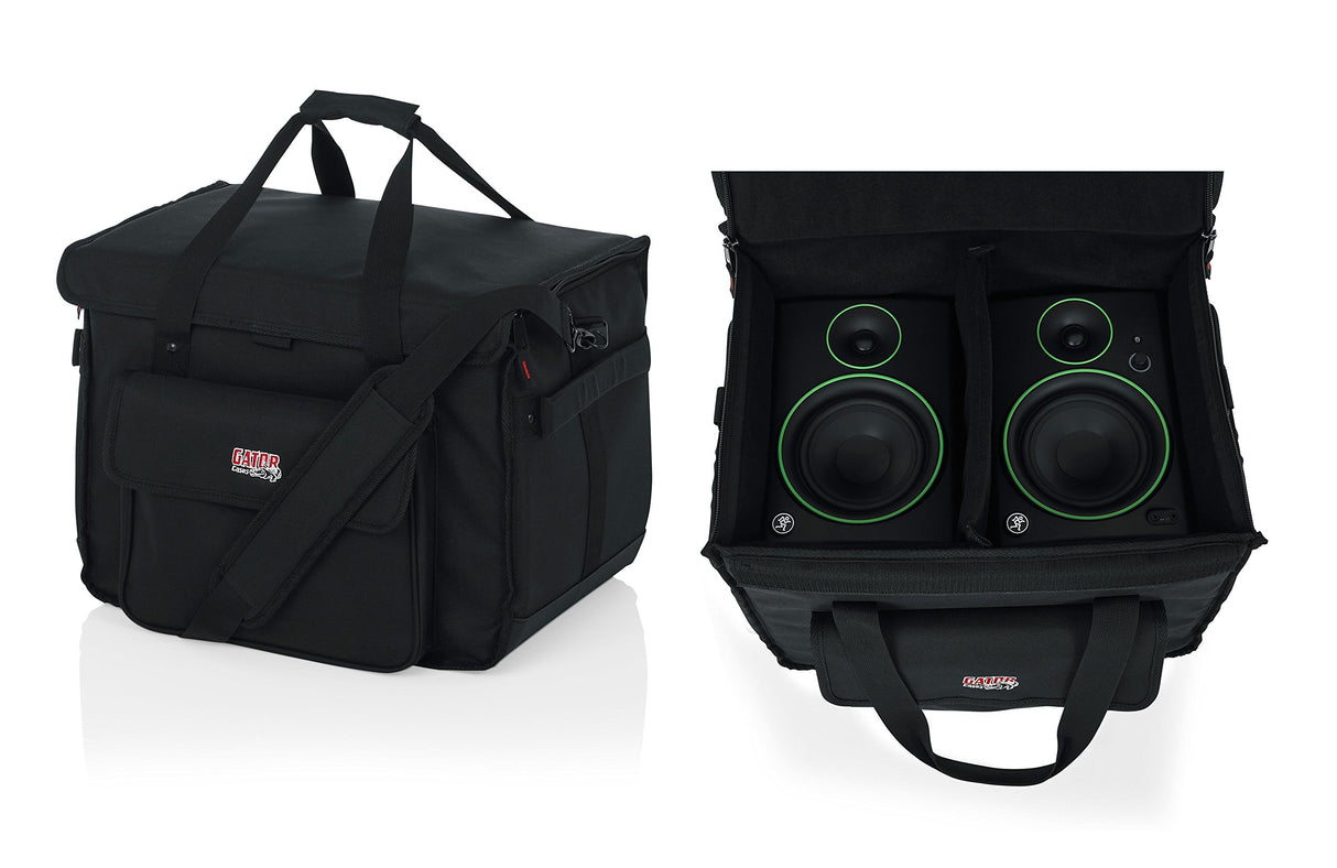 Gator Cases G-STUDIOMON1 Lightweight Tote Bag for 2 Studio Monitor Speakers