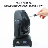 ADJ FOCUS SPOT 2X 100W UV LED Moving Head