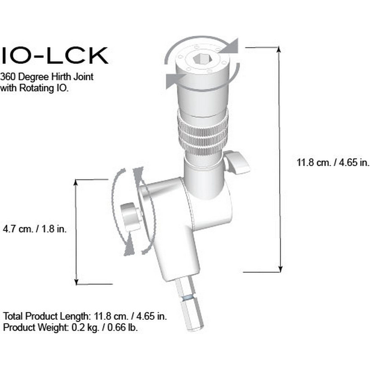 Triad-Orbit IO Lock IO-Equipped Locking Swivel (IO-LCK)