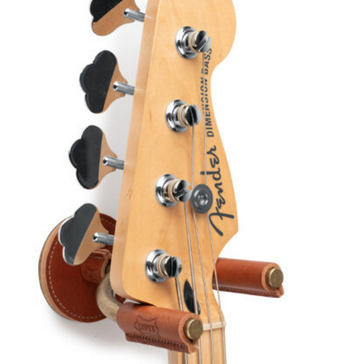 Levy's Brass Forged Guitar Hanger with Tan Leather